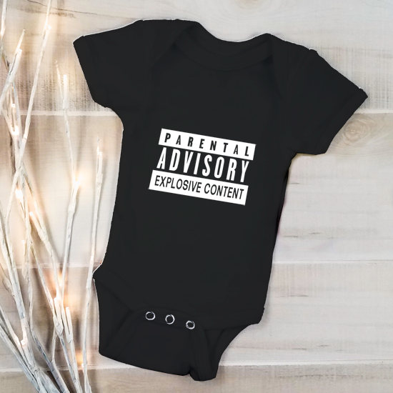 Babygrow Parental Advisory Black