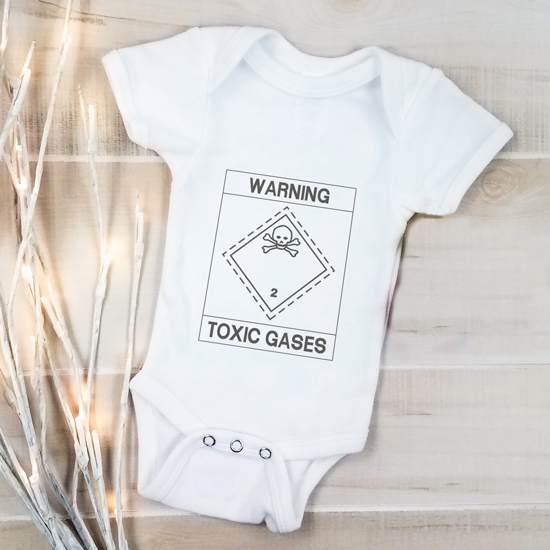 Babygrow Toxic Gases White