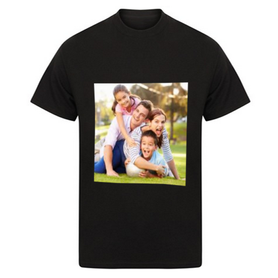 mens tshirt customprint black picture