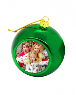Christmas Bauble Green Custom Printed