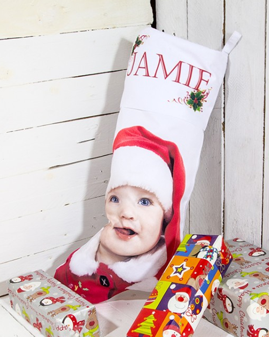 Handmade Christmas Stocking Custom Printed