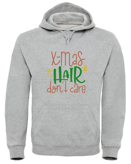 Christmas Hair Don't Care Hoodie Christmas Hair Don't Care Hoodie