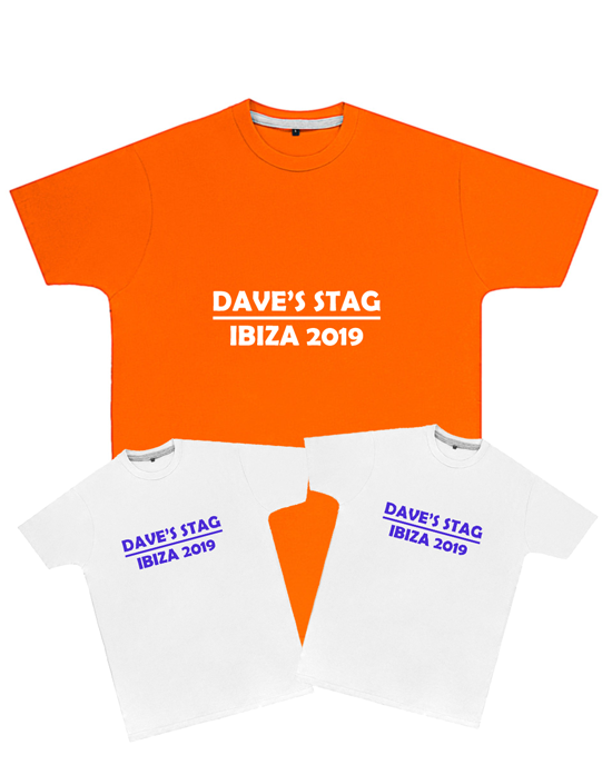 Stag Do Custom Printed T Shirts