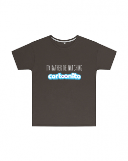 I'd Rather Be Watching Cartoonito T Shirt Childrens