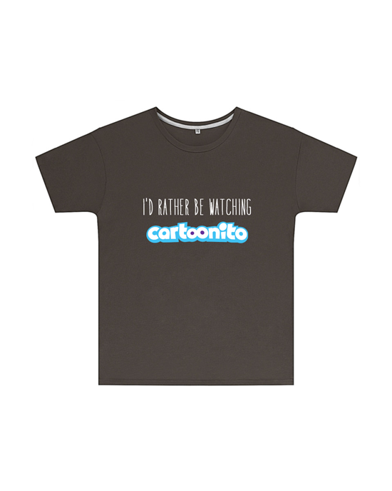 I'd Rather Be Watching Cartoonito T Shirt Childrens