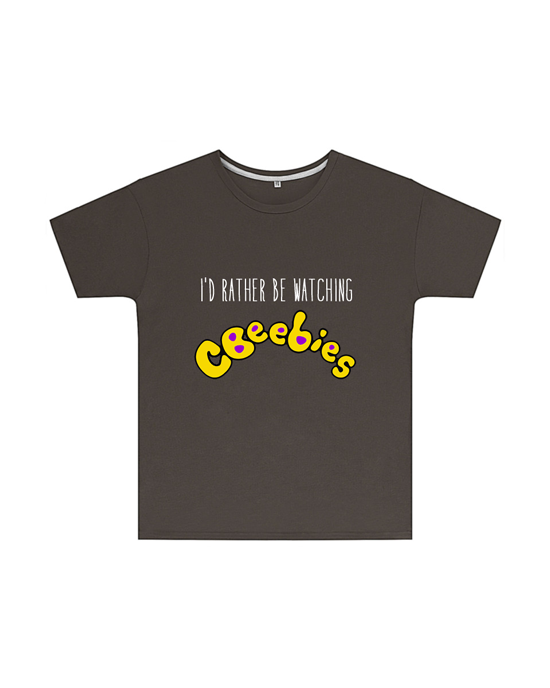 I'd Rather Be Watching CBeebies T Shirt Childrens