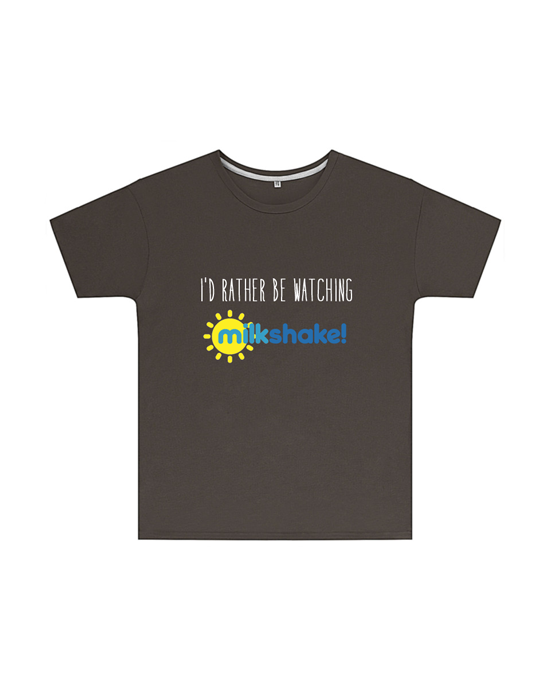 I'd Rather Be Watching Milkshake T Shirt Childrens