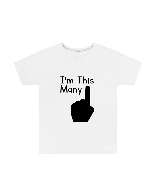 I'm This Many T Shirt Childrens
