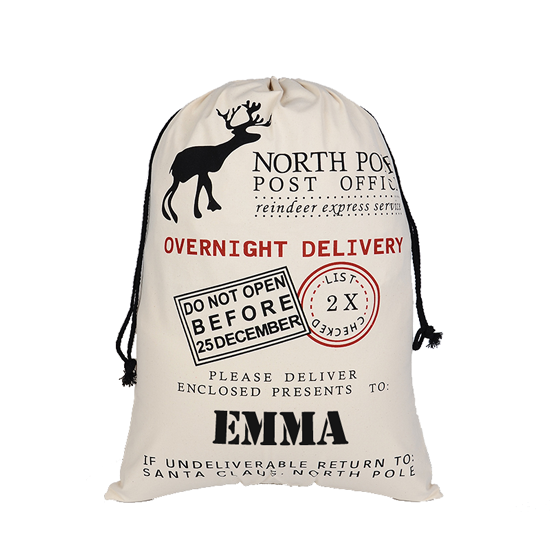 North Pole Overnight Delivery Santa Sack