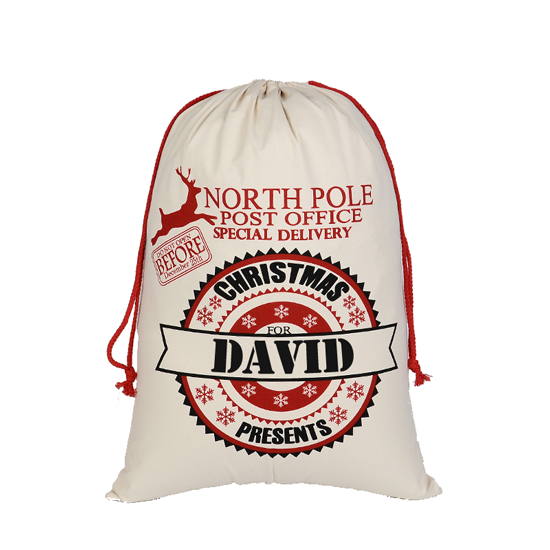 North Pole Post Office Santa Sack
