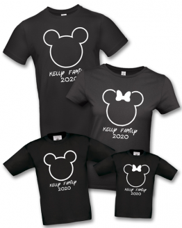 Disney Family Holiday Outline T Shirt