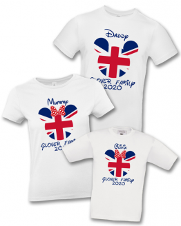 Disney Family Holiday Union Jack T Shirt