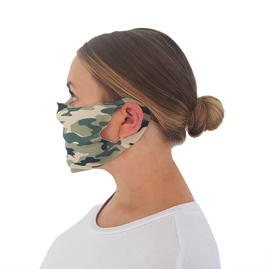 Camouflage Print Face Covering