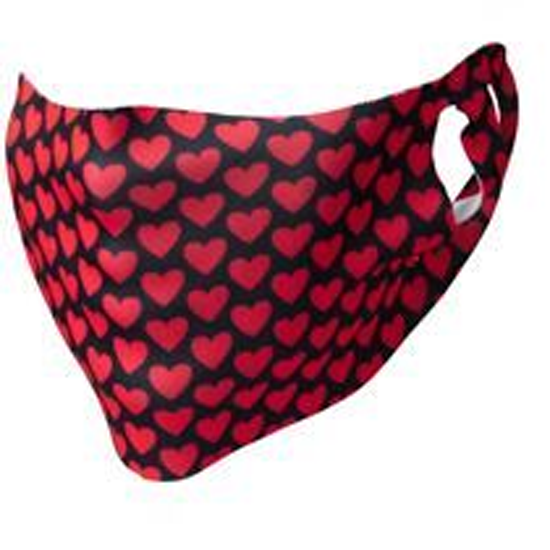Heart Print Face Covering