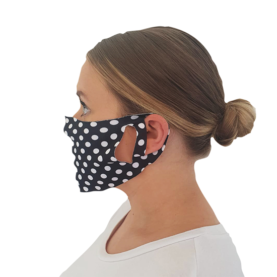 Polkadot Print Face Covering