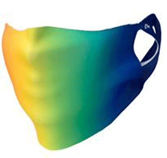 Rainbow Print Face Covering