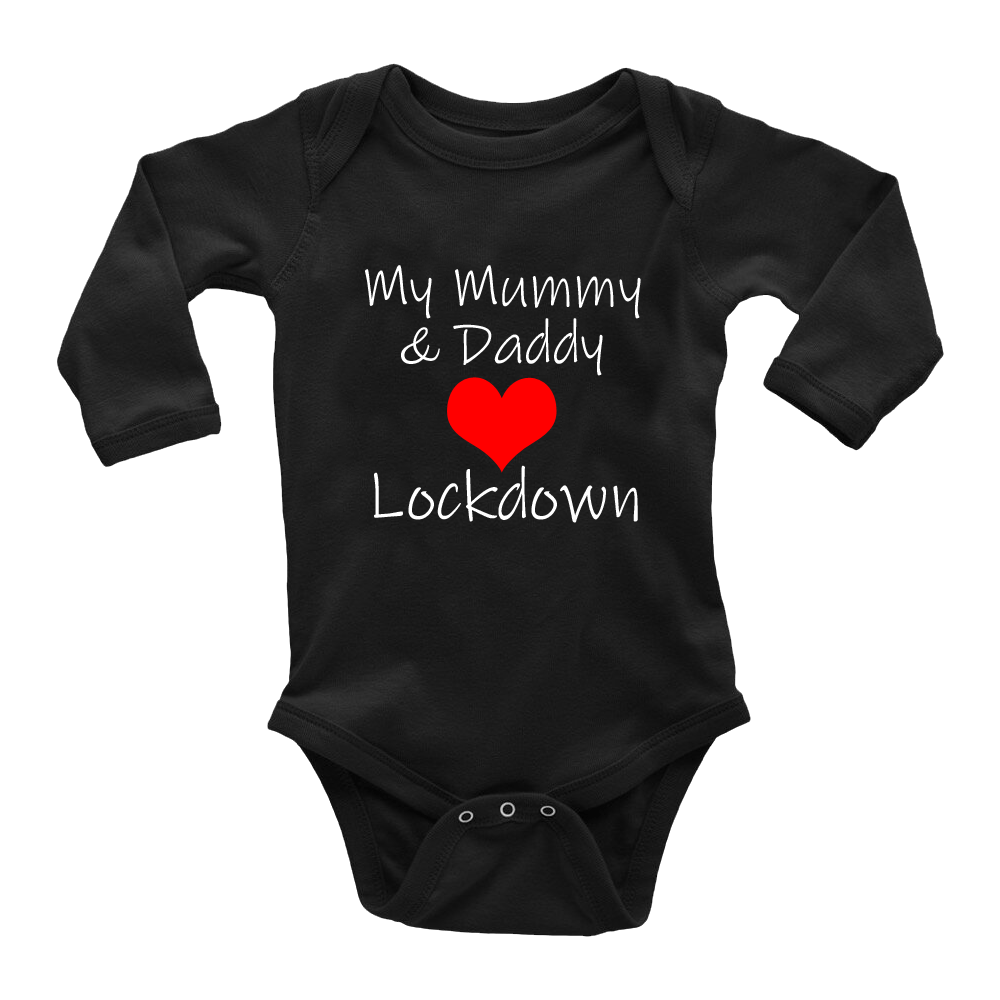 My Mummy And Daddy Heart Lockdown Baby Grow