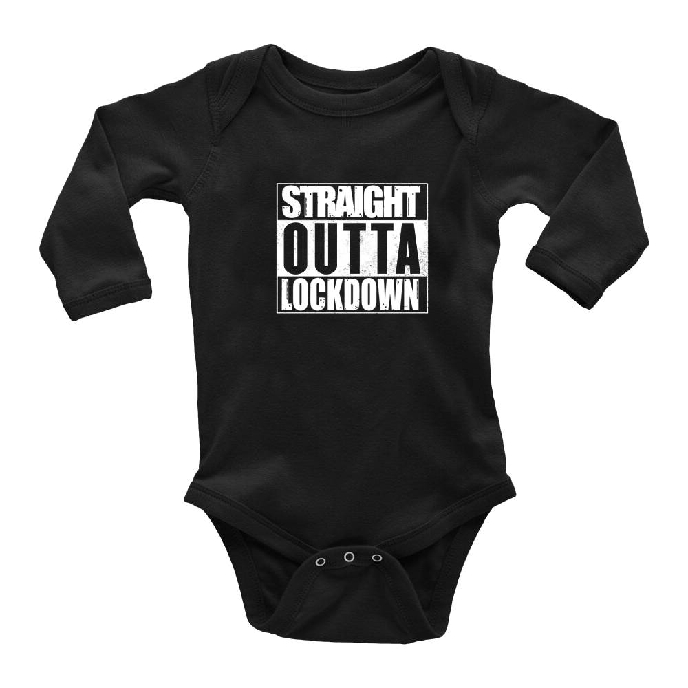Straight Outta Lockdown Baby Grow