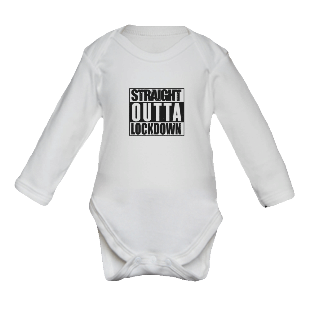 Straight Outta Lockdown Baby Grow