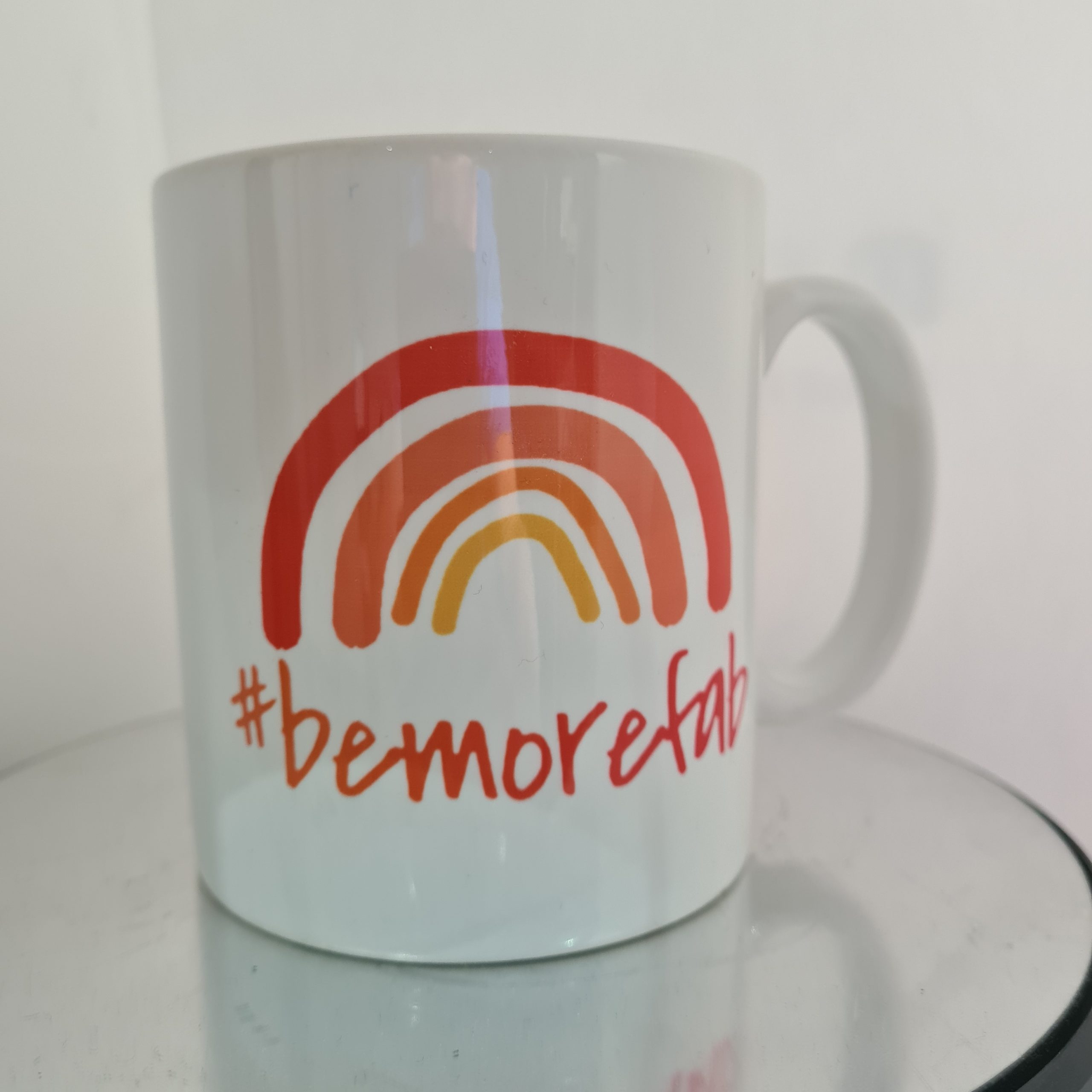 #bemorefab mug